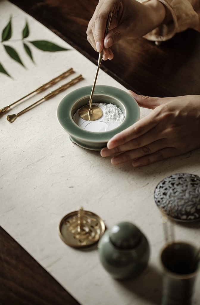 Bộ xông trầm phúc lạc viên tròn