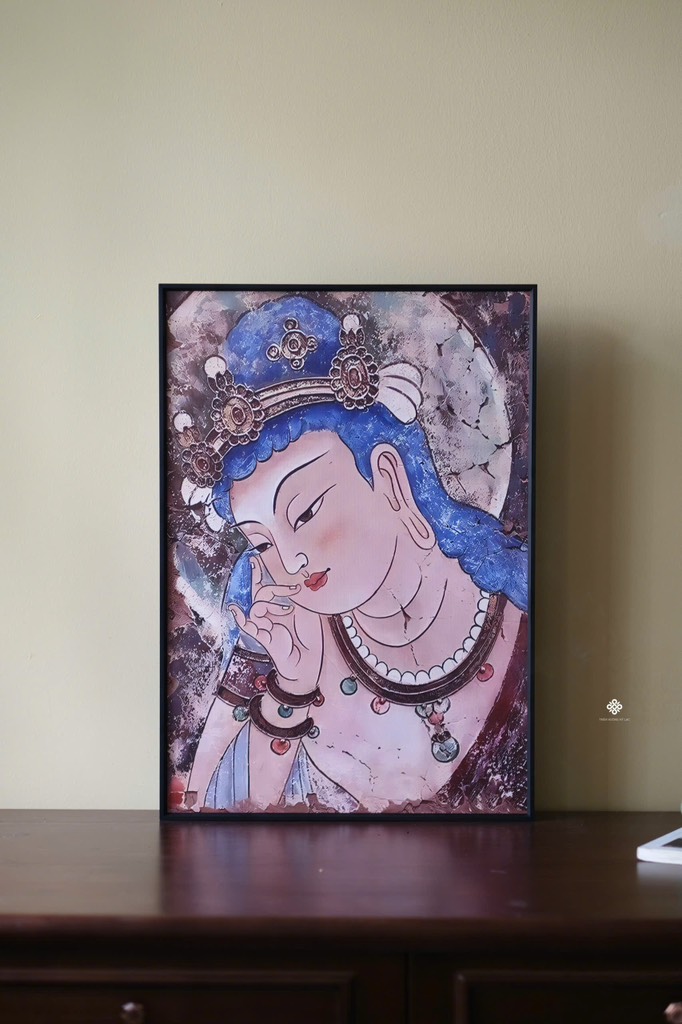 Tranh Quán Tự Tại Bồ tát 42x60cm