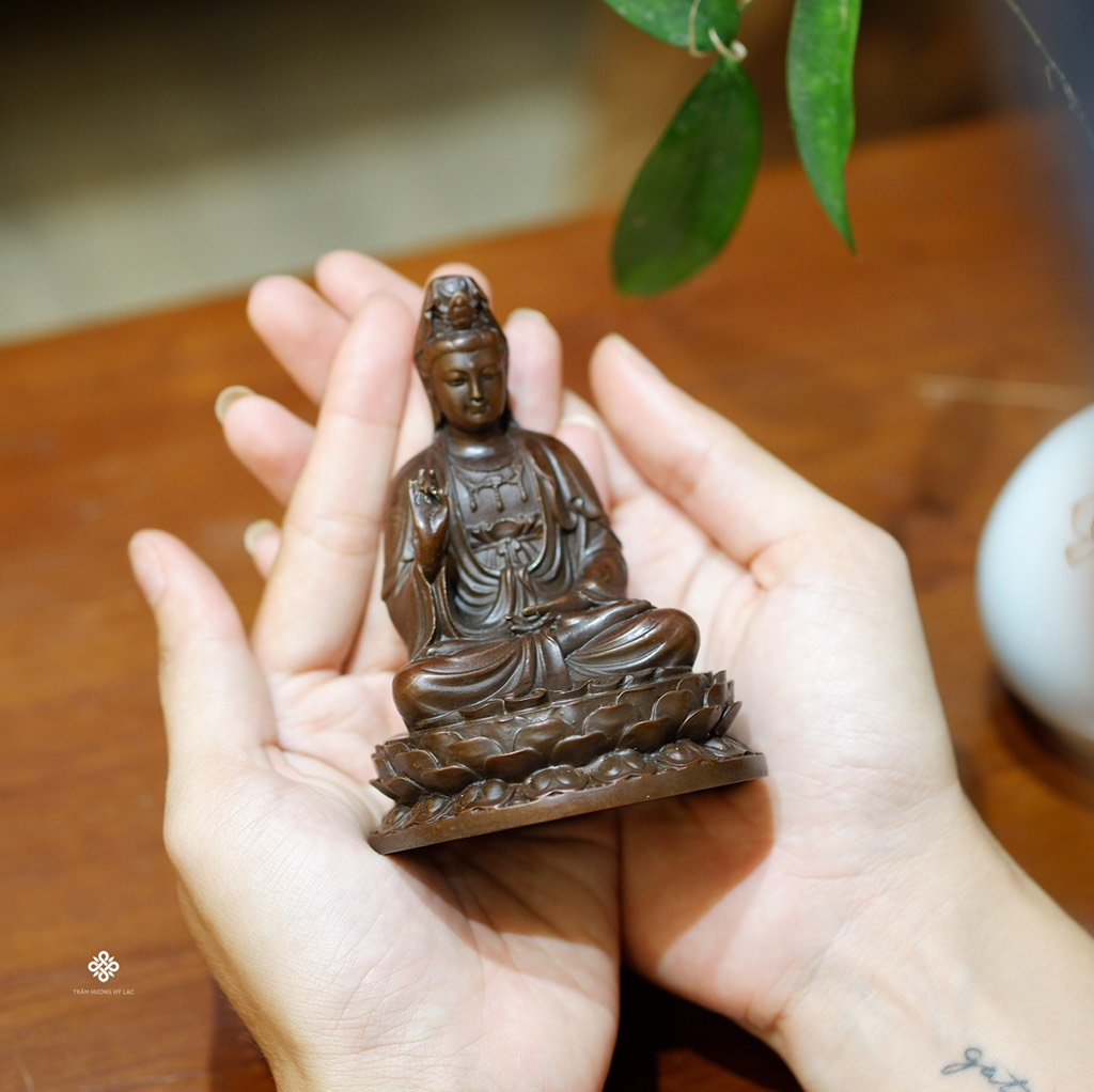 Tượng đồng Quan Âm 10cm
