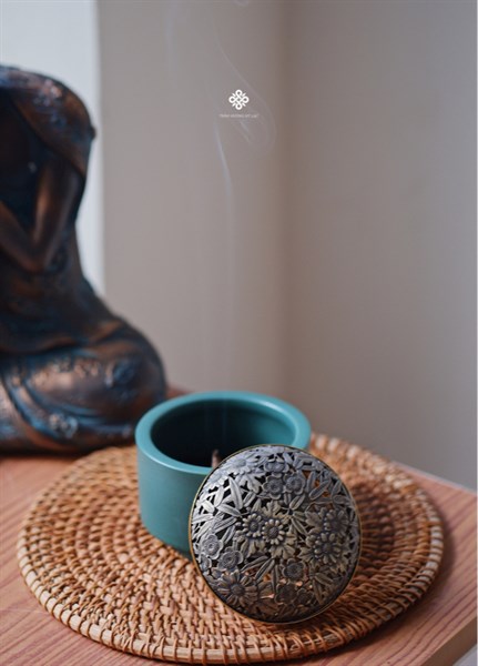 Lư gốm vườn hoa phúc lạc