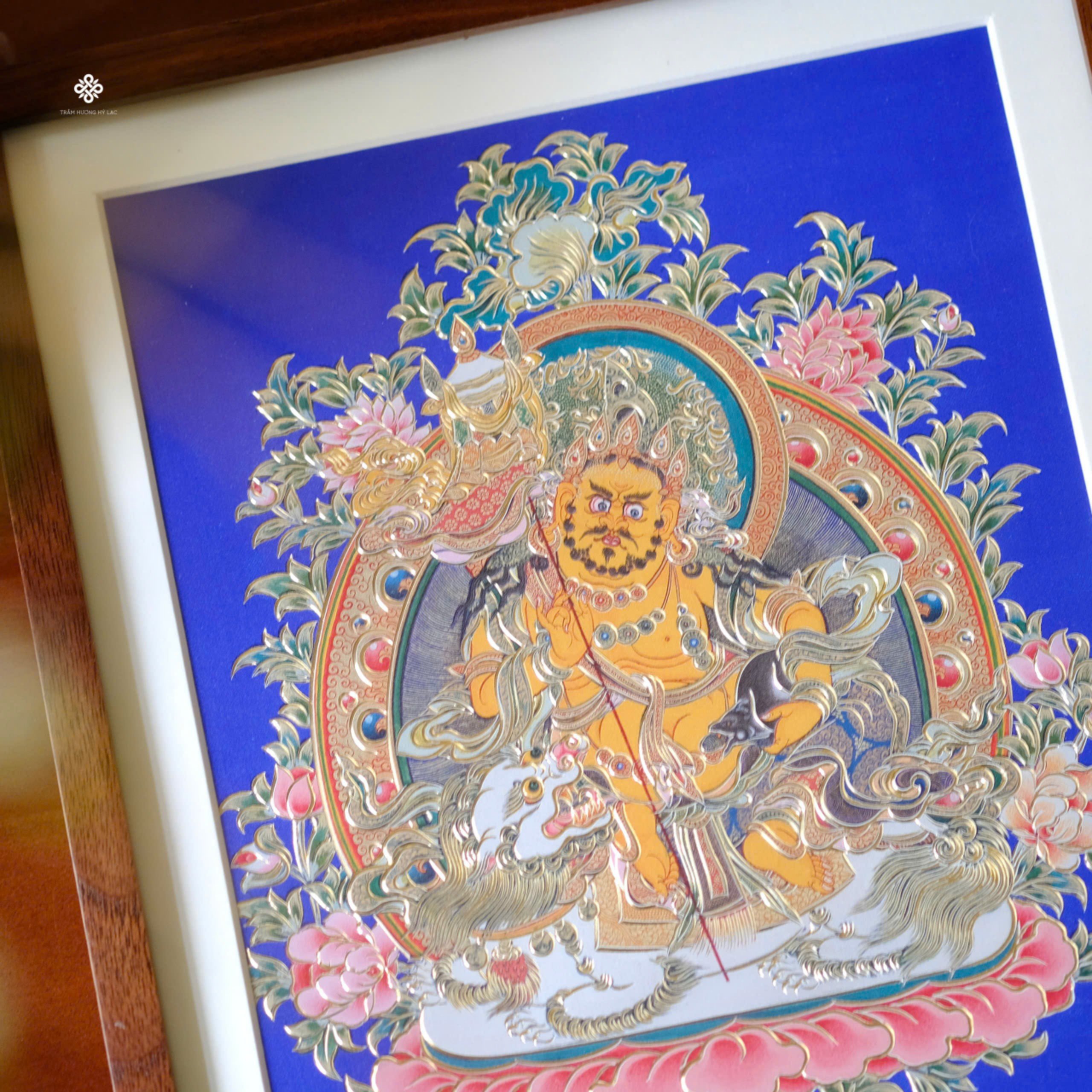 Tranh đồng để bàn Đức Phật Tài Bảo Dzambala