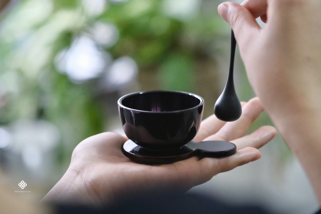 Chuông đồng Hiromaru Nhật Bản tím than 6cm