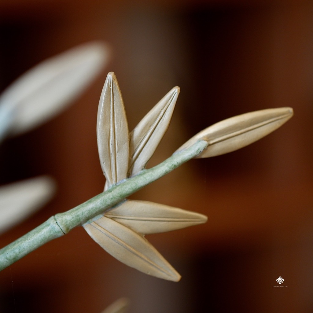 Tượng đồng uyên ương thanh trúc