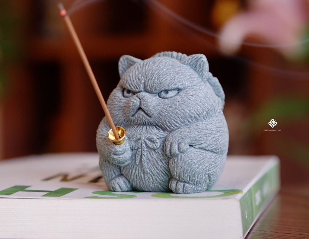 Mèo đá sa thạch tiếu quạu giang hồ