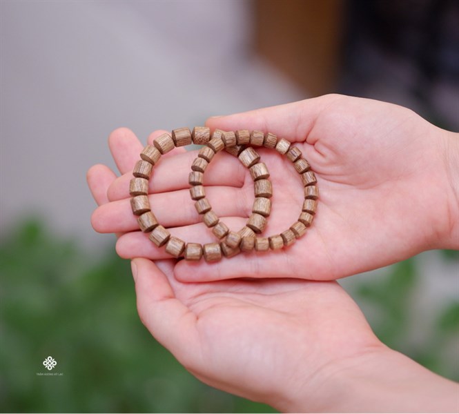 Vòng tay lu thống trầm kiến rừng Việt Nam 9mm