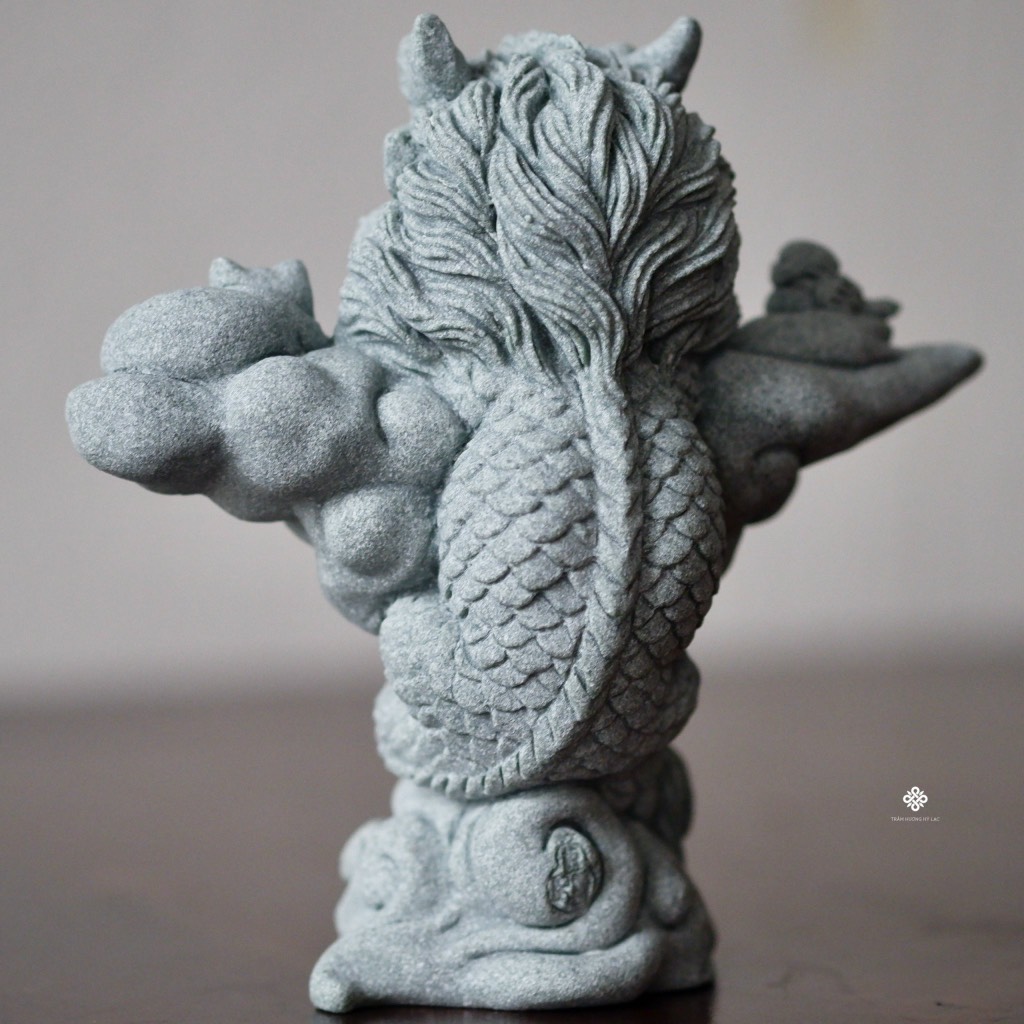 Vân long hạnh phúc đá sa thạch