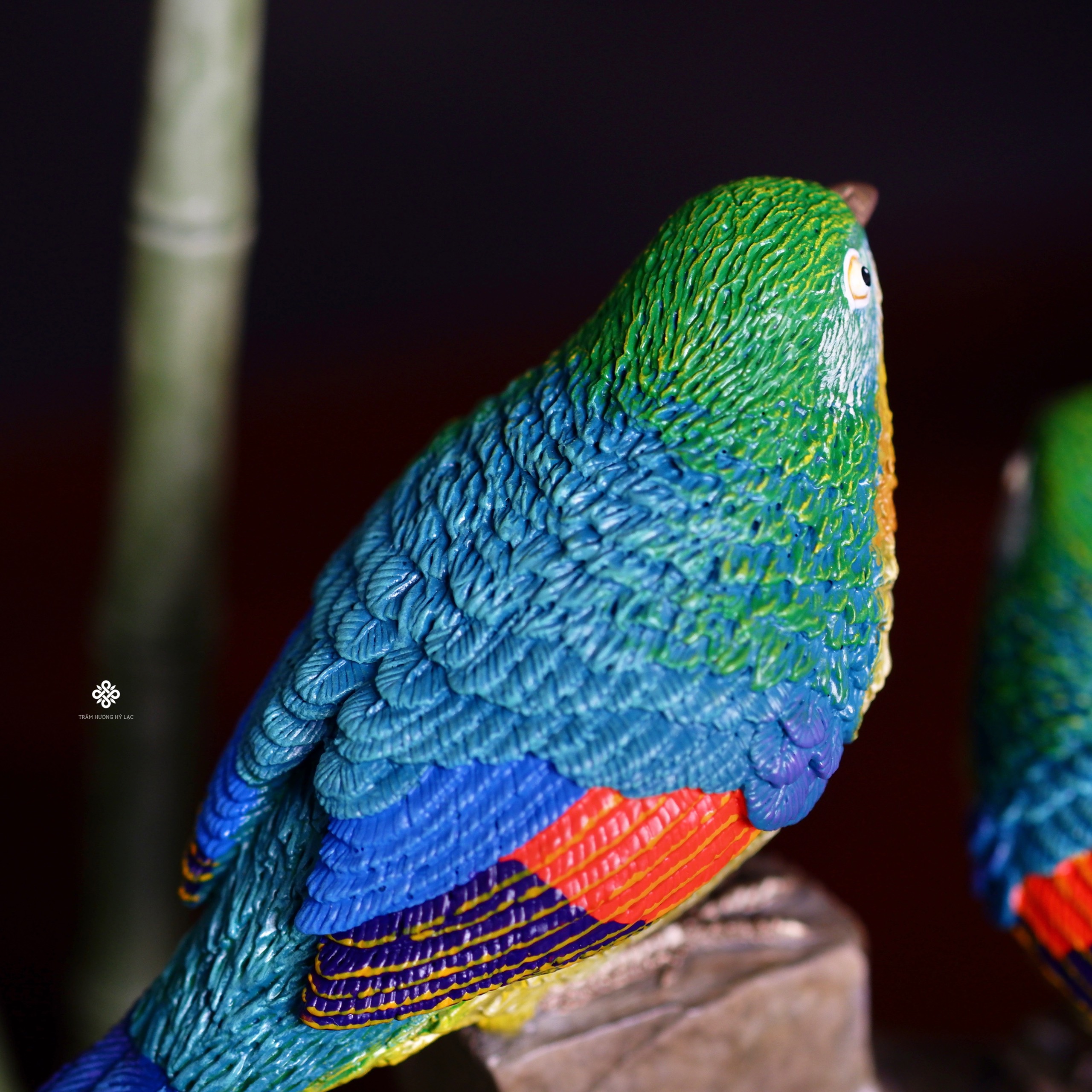 Tượng đồng uyên ương thanh trúc