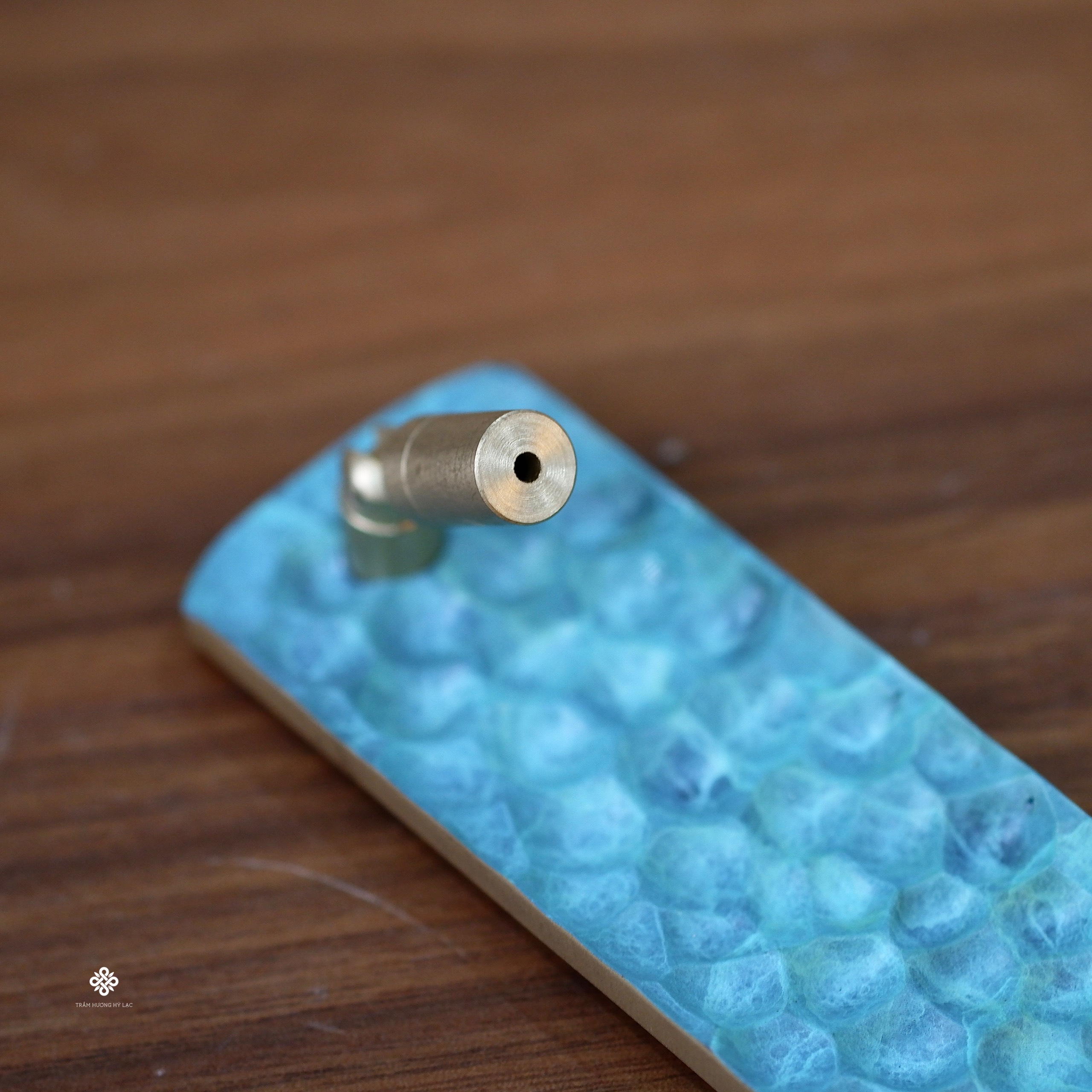 Khay đồng khúc tương giao xông nhang trầm không tăm