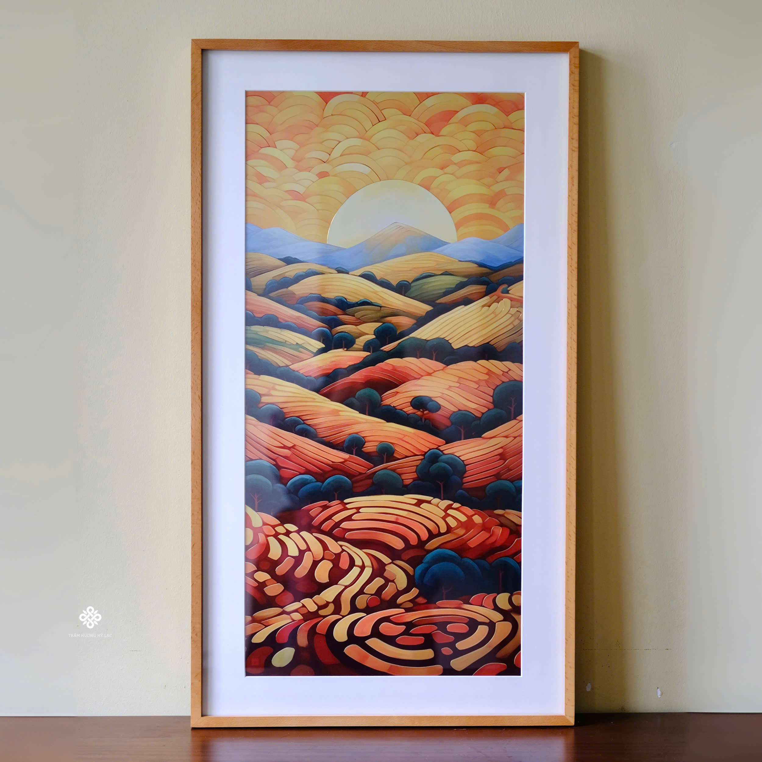 Tranh đồng khắc tay Đi theo ánh mặt trời