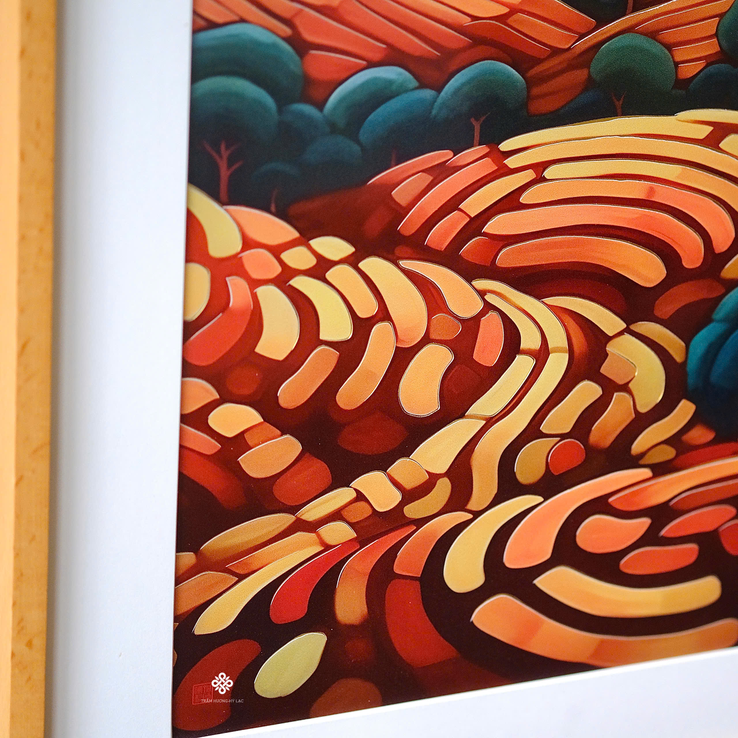 Tranh đồng khắc tay Đi theo ánh mặt trời