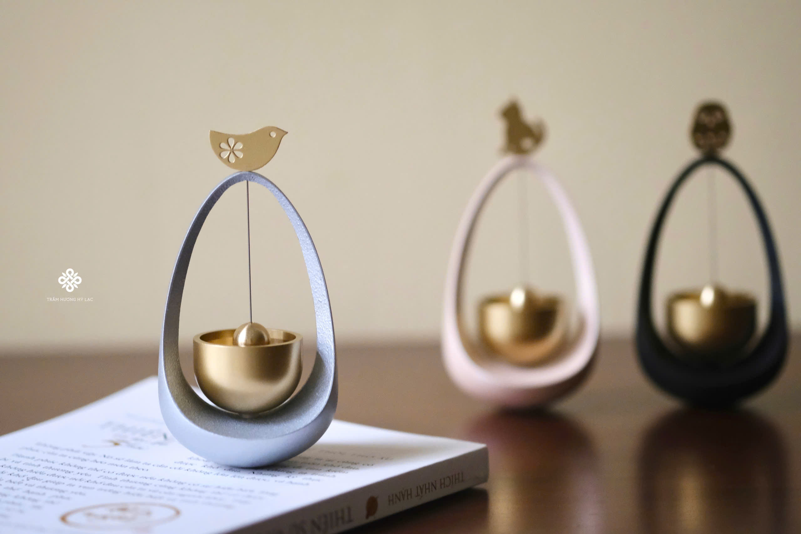 Chuông Mawarin Nhật Bản họa tiết chim