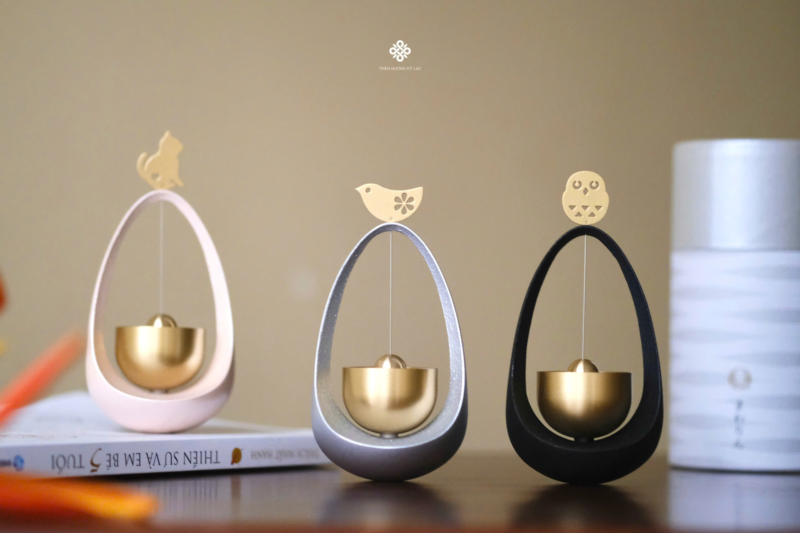 Chuông Mawarin Nhật Bản họa tiết mèo