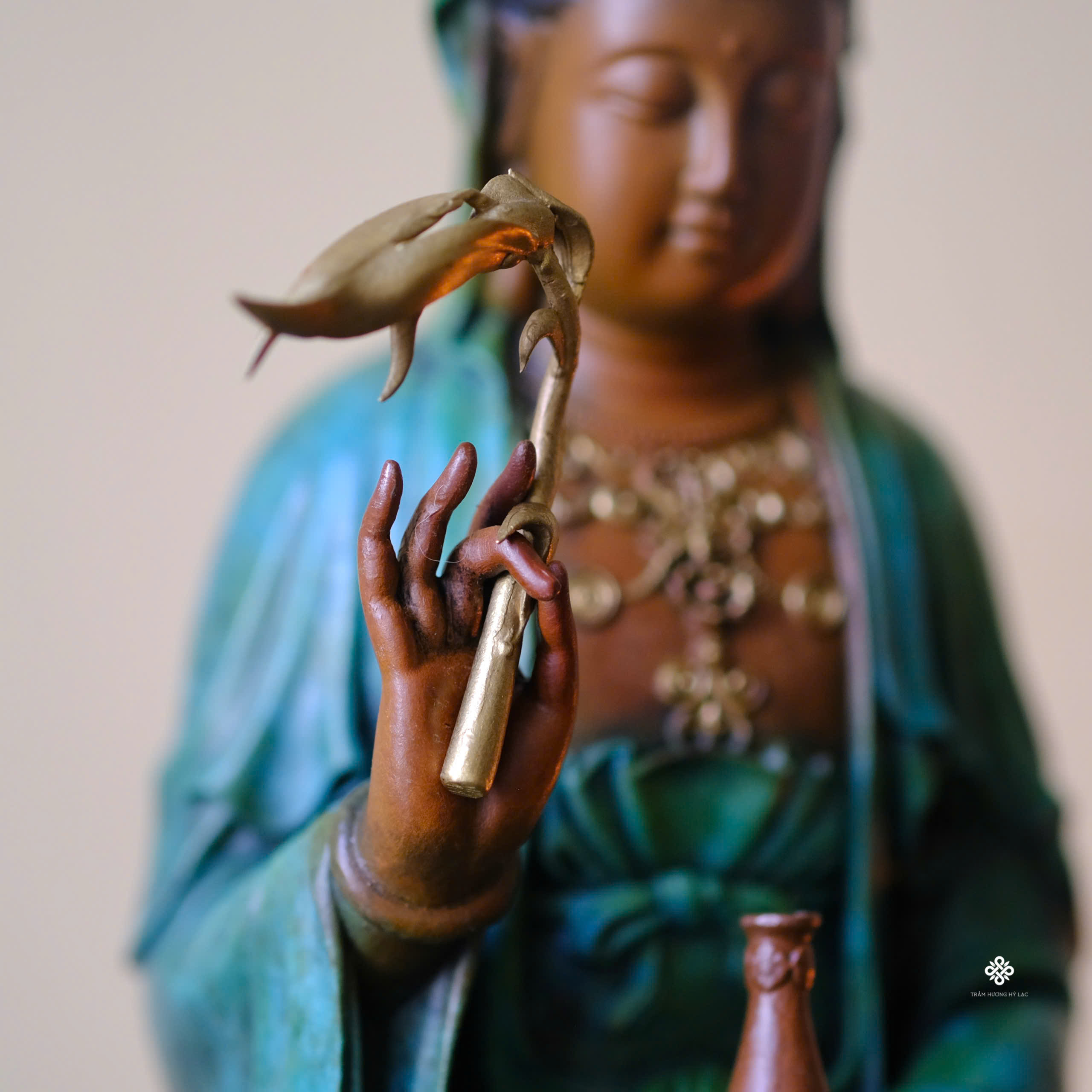 Tượng đồng Quan Âm Bồ tát 23.8cm