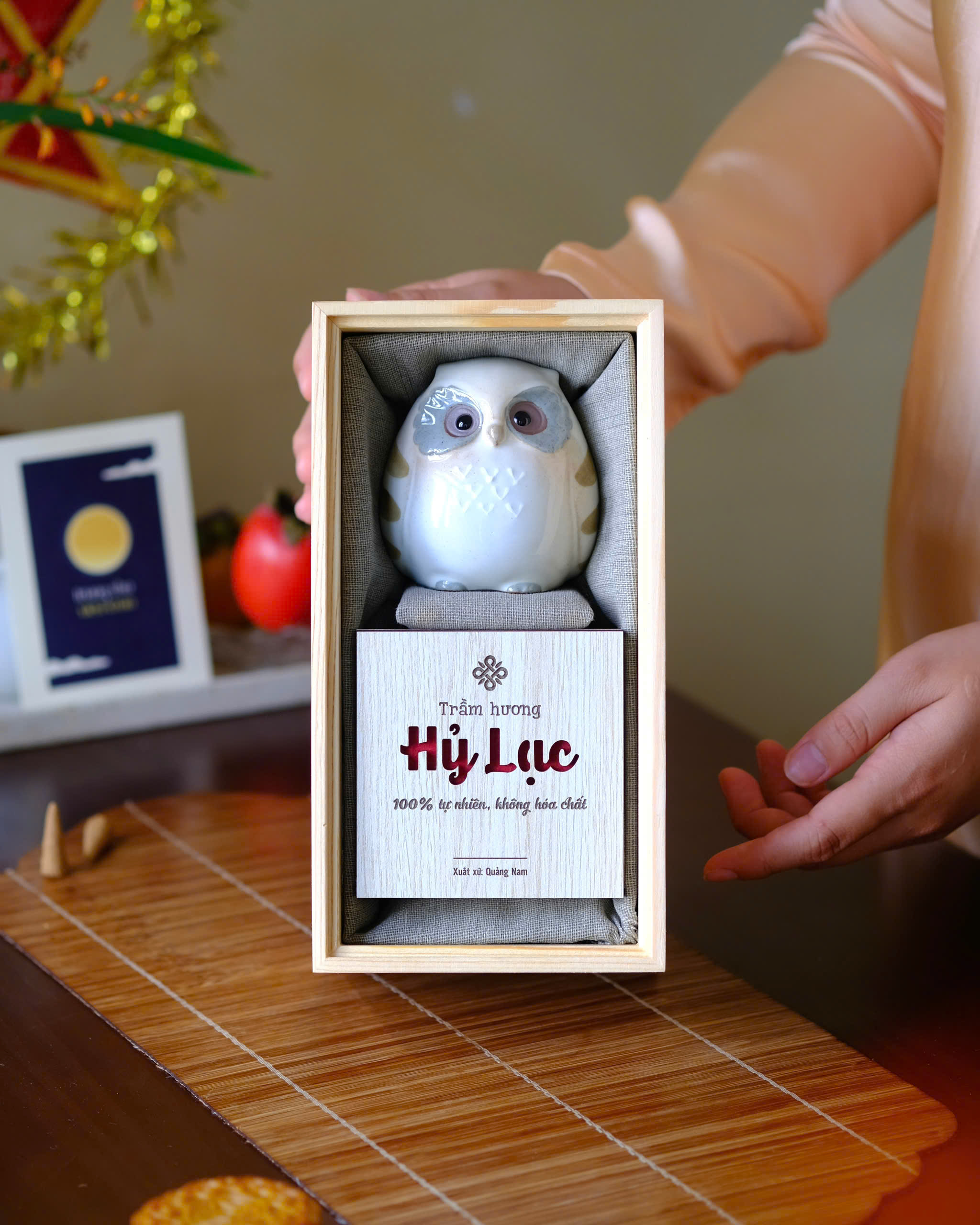 Bộ quà tặng thưởng trầm Tường An
