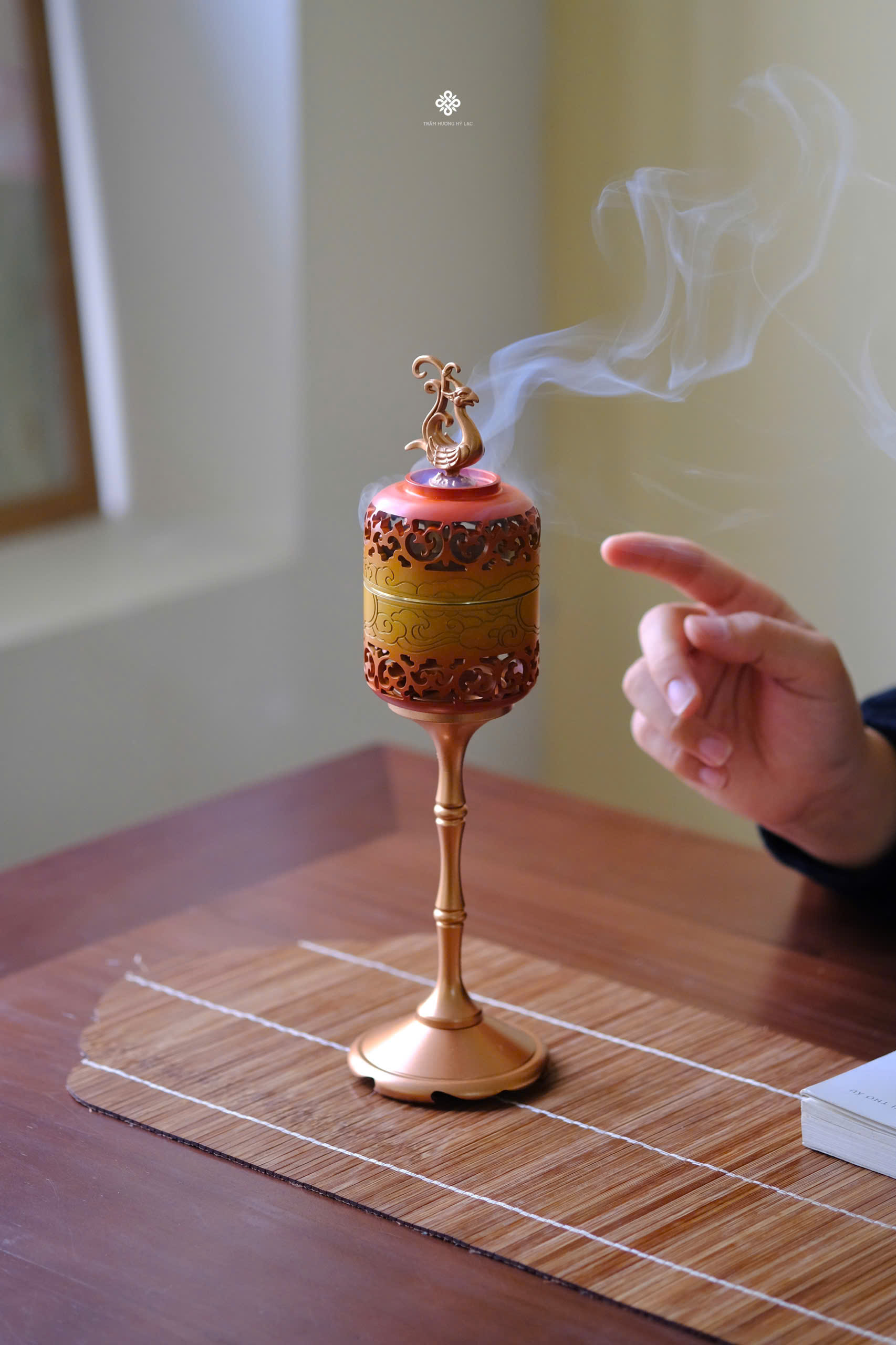 Lư đồng phượng hoàng - cam