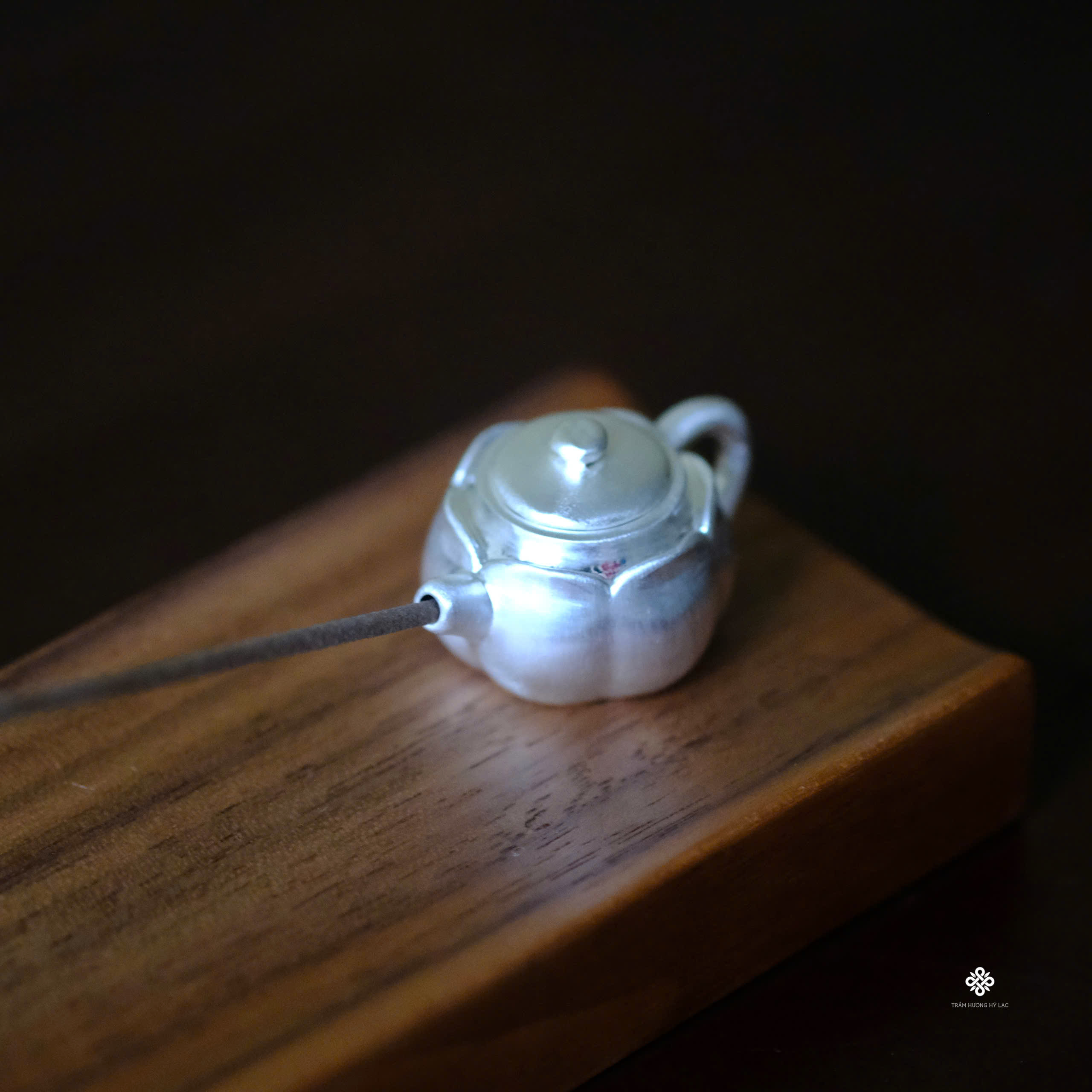 Khay gỗ xông trầm trà hương