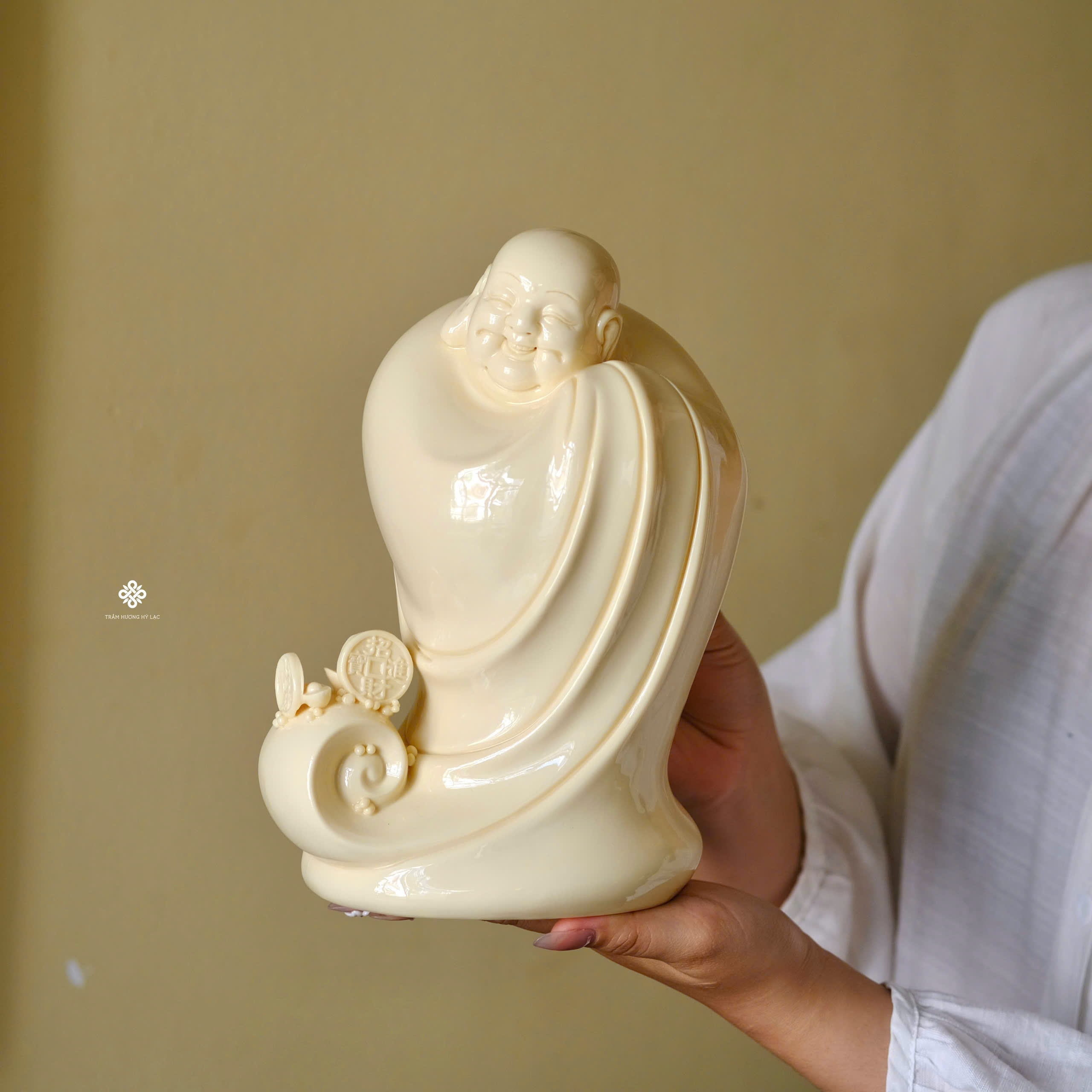 Tượng Đức Phật Di Lặc phúc lạc sứ vàng