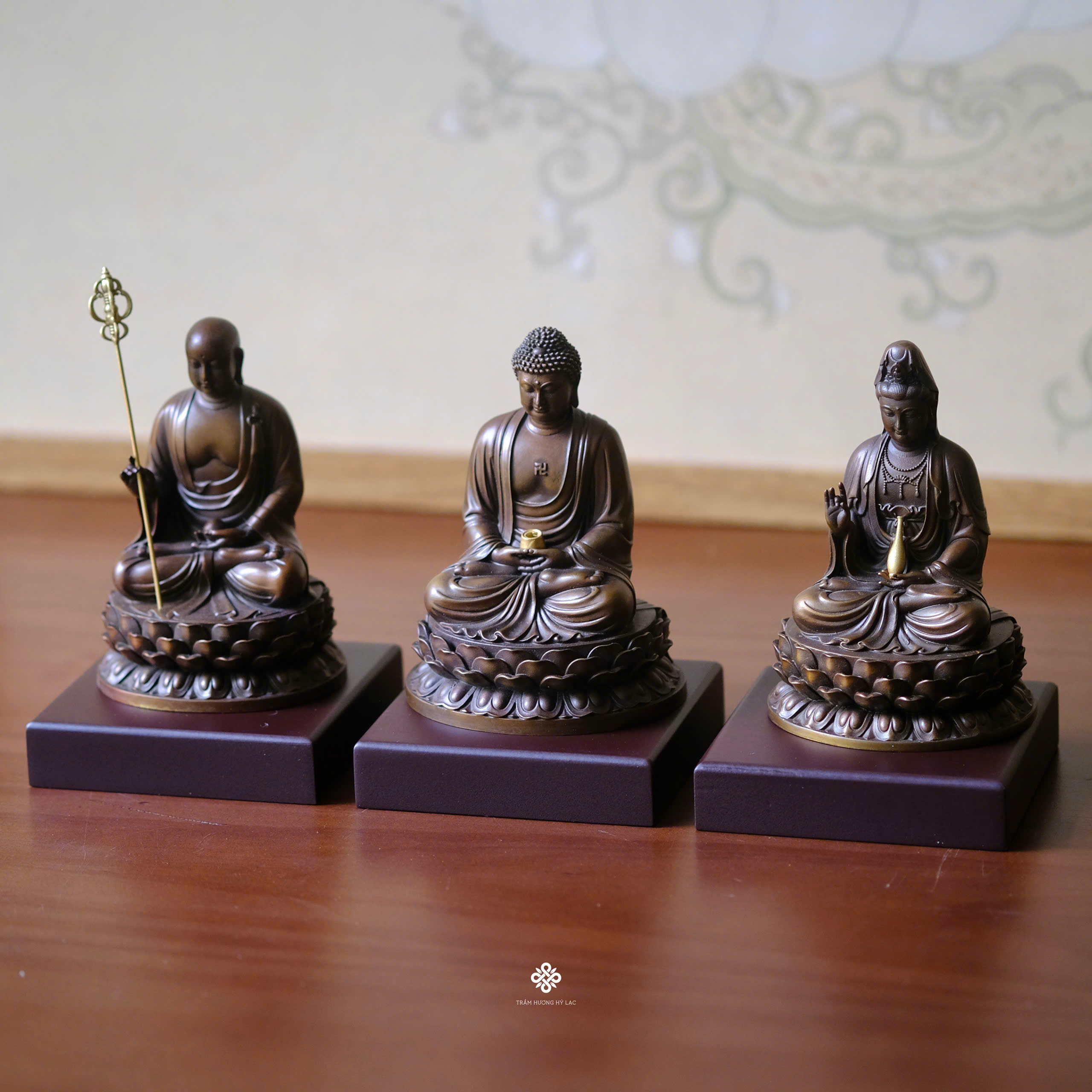 Tượng đồng Địa Tạng 10cm