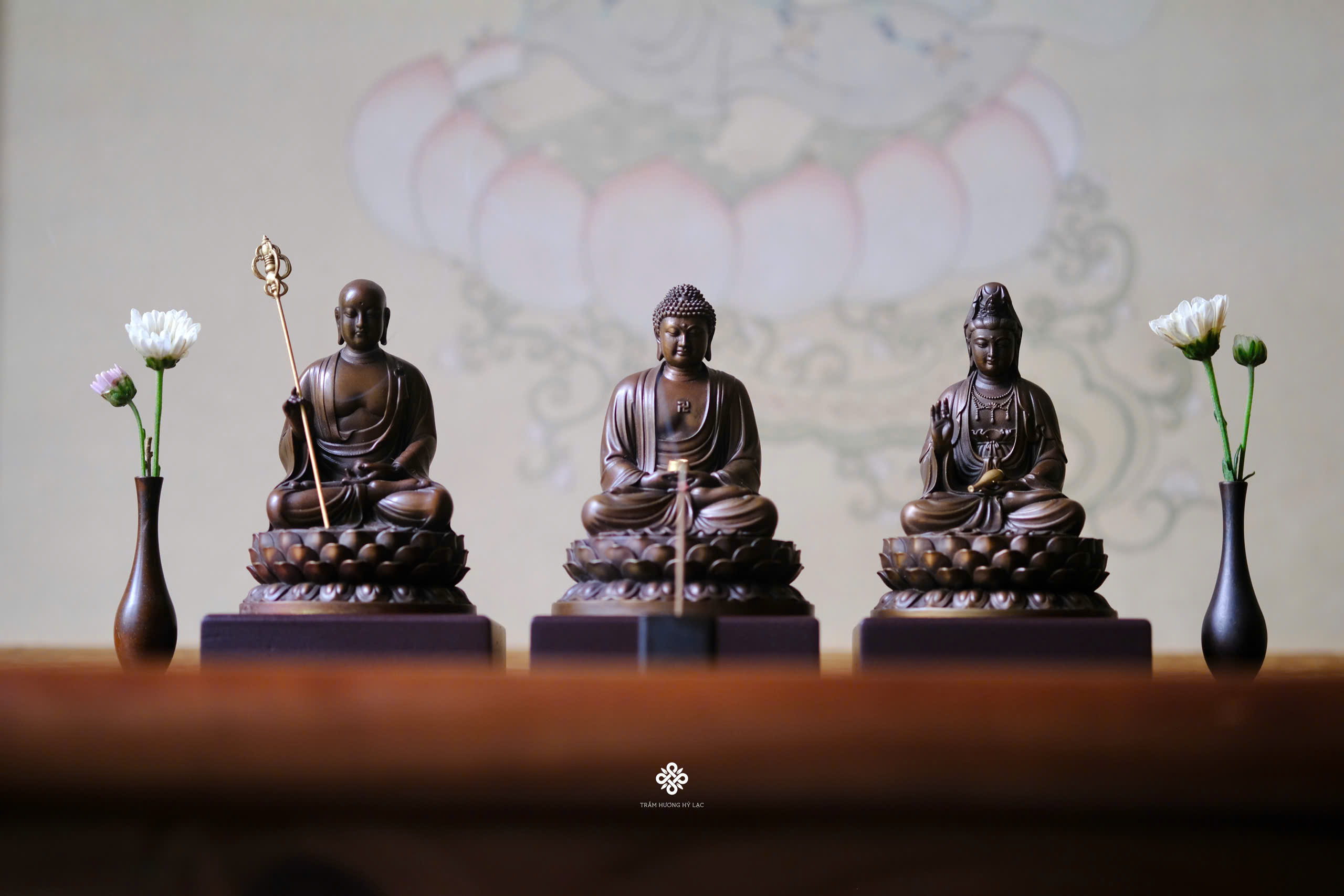 Tượng đồng Địa Tạng 10cm