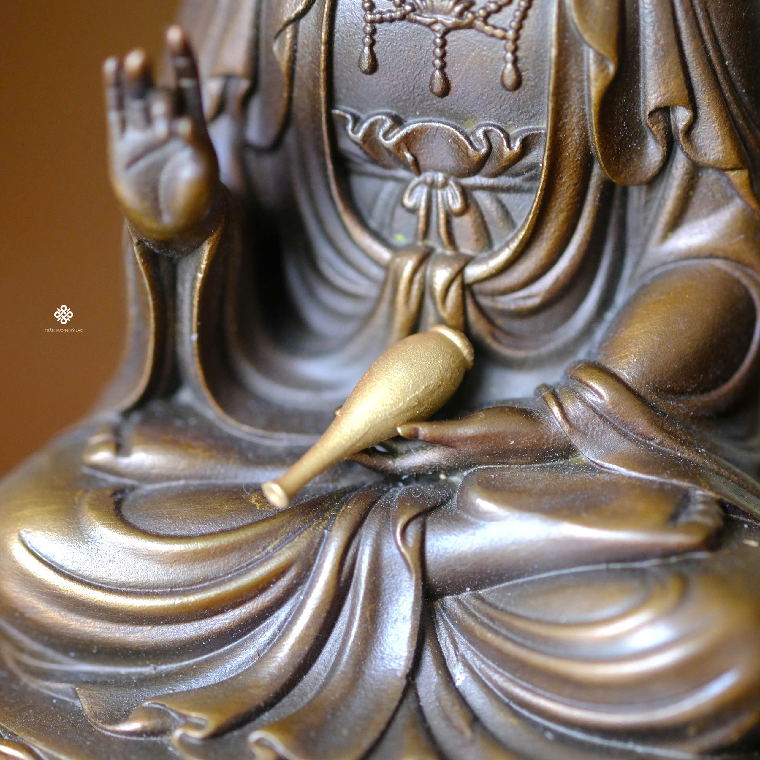 Tượng đồng Quan Âm 10cm