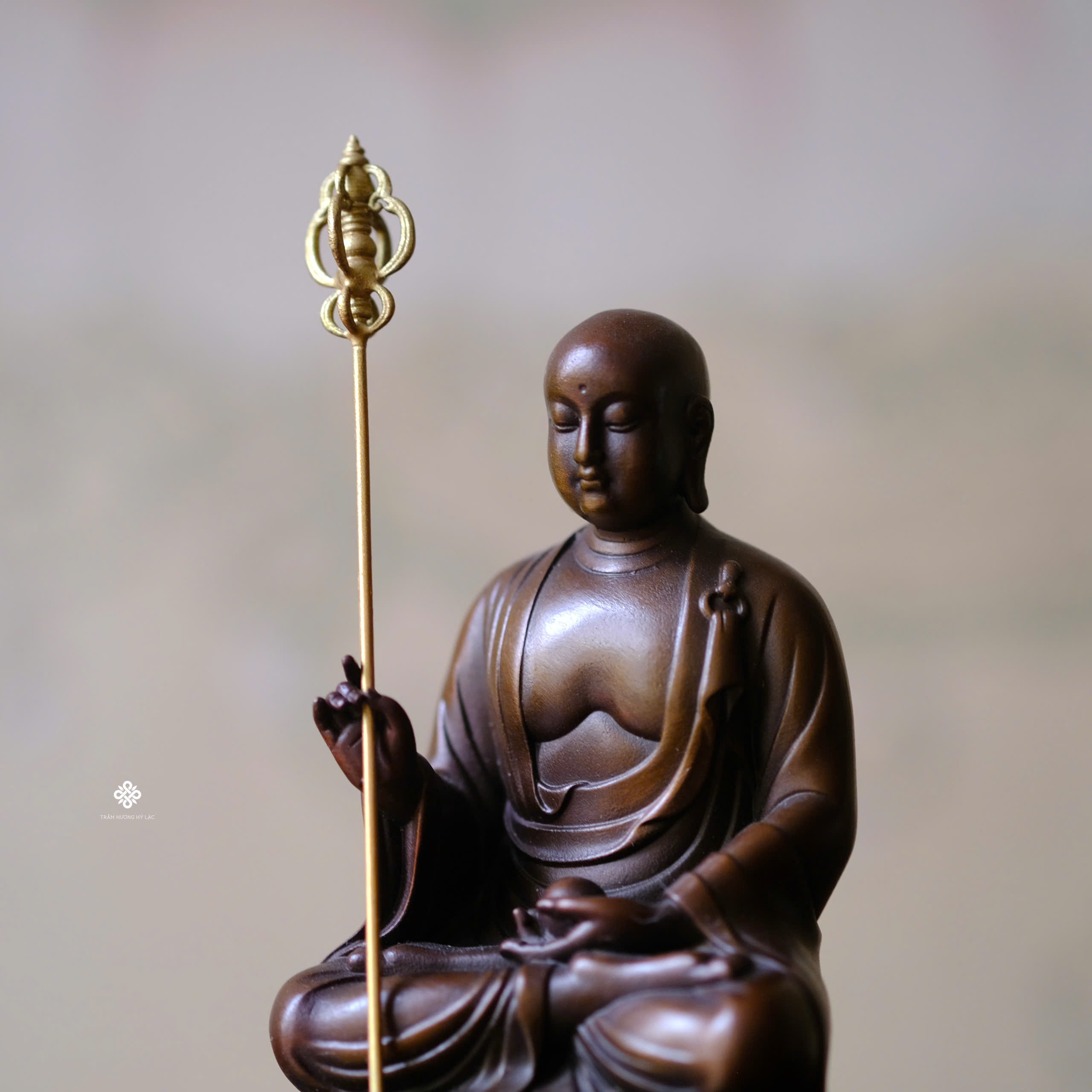 Tượng đồng Địa Tạng 10cm