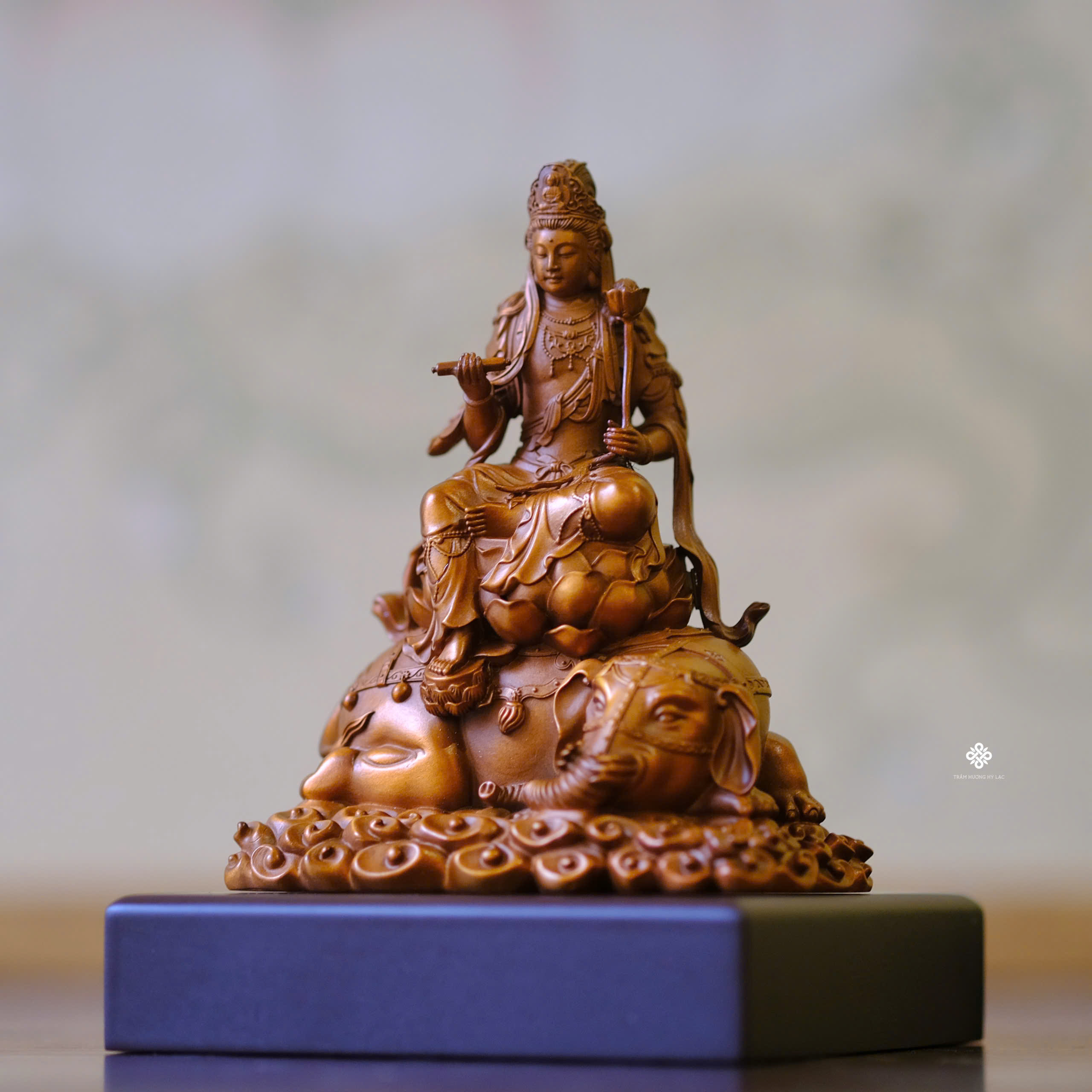 Tượng đồng Phổ Hiền Bồ Tát 9cm
