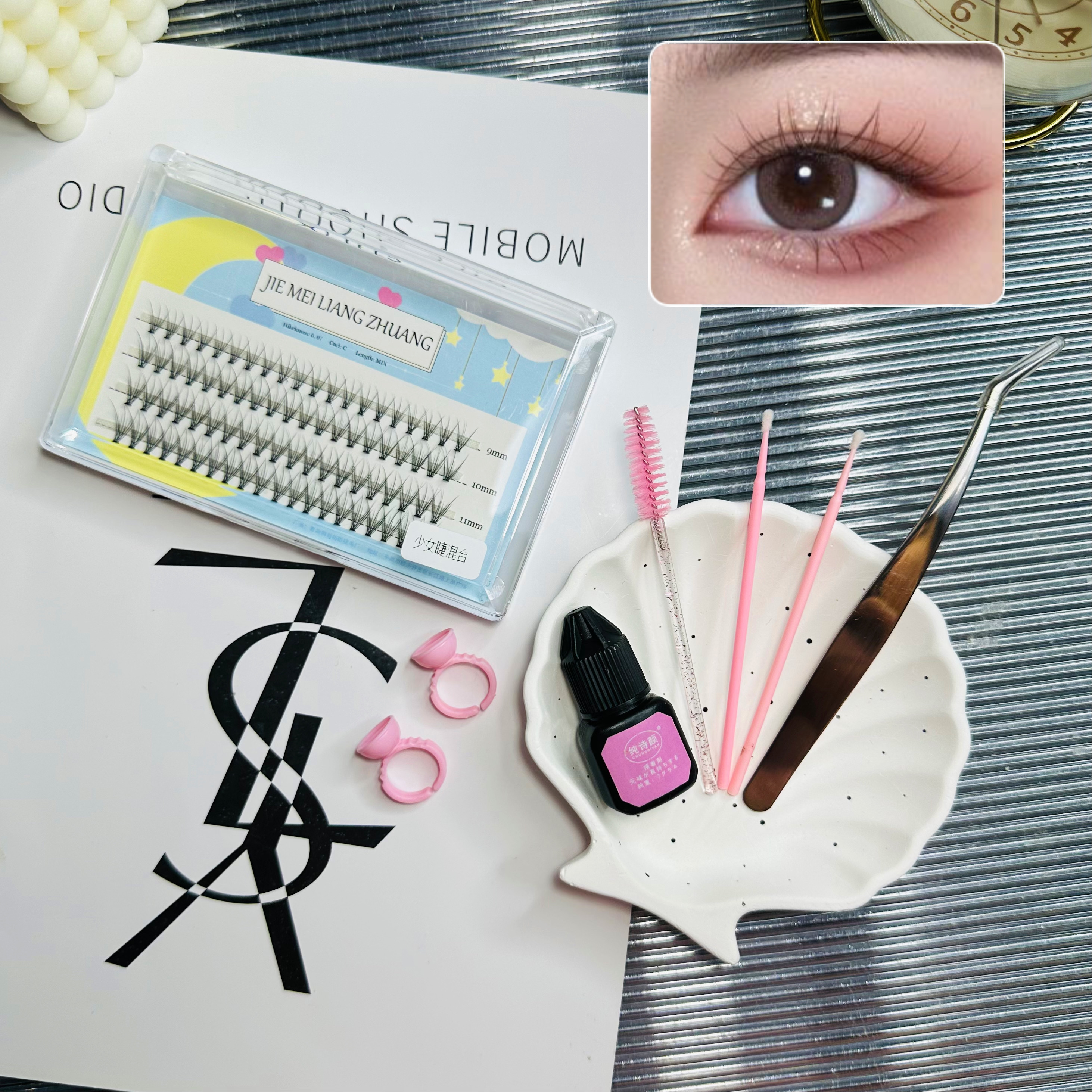 Combo mi đuôi cá thưa