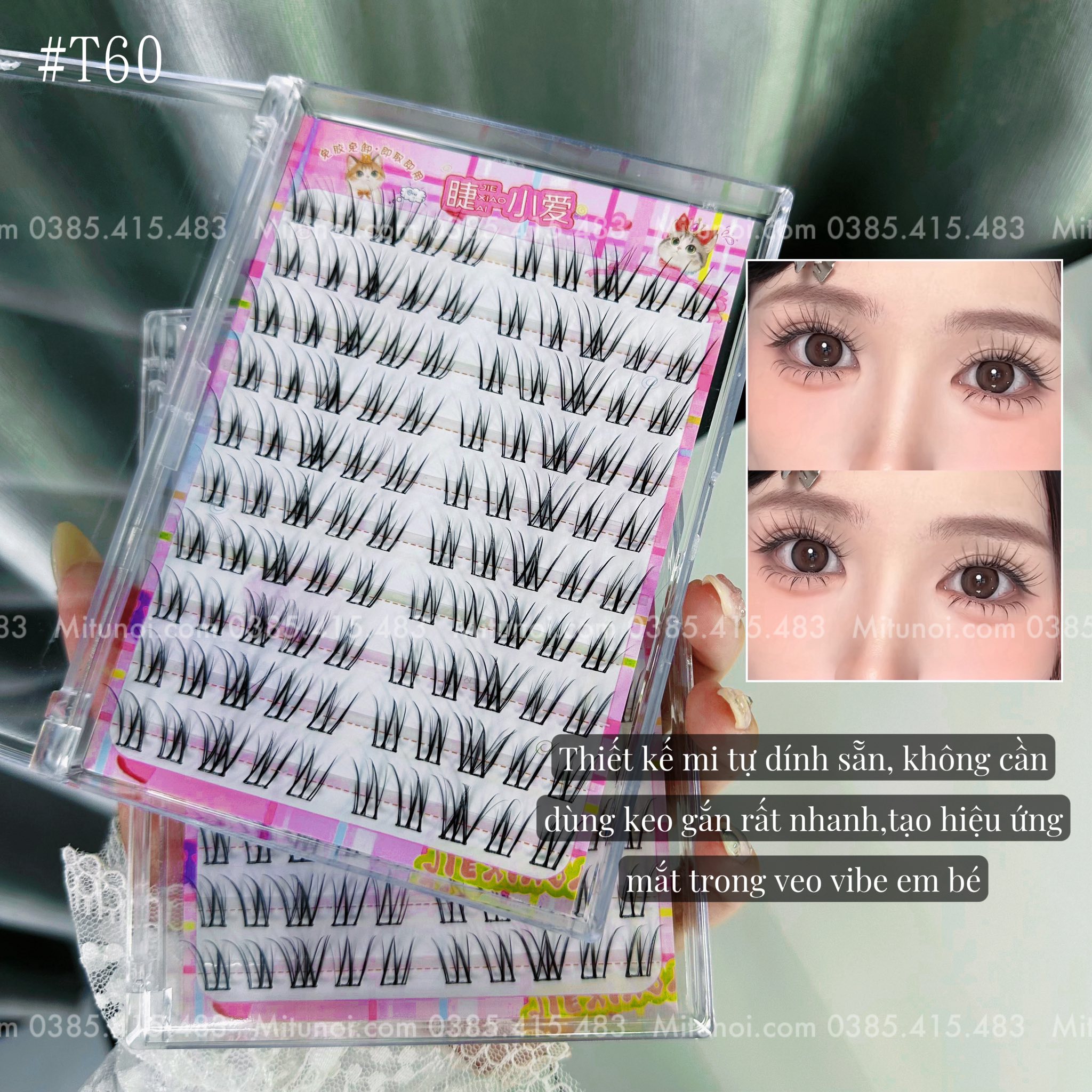 Mi em bé tự dính dài 13-14mm