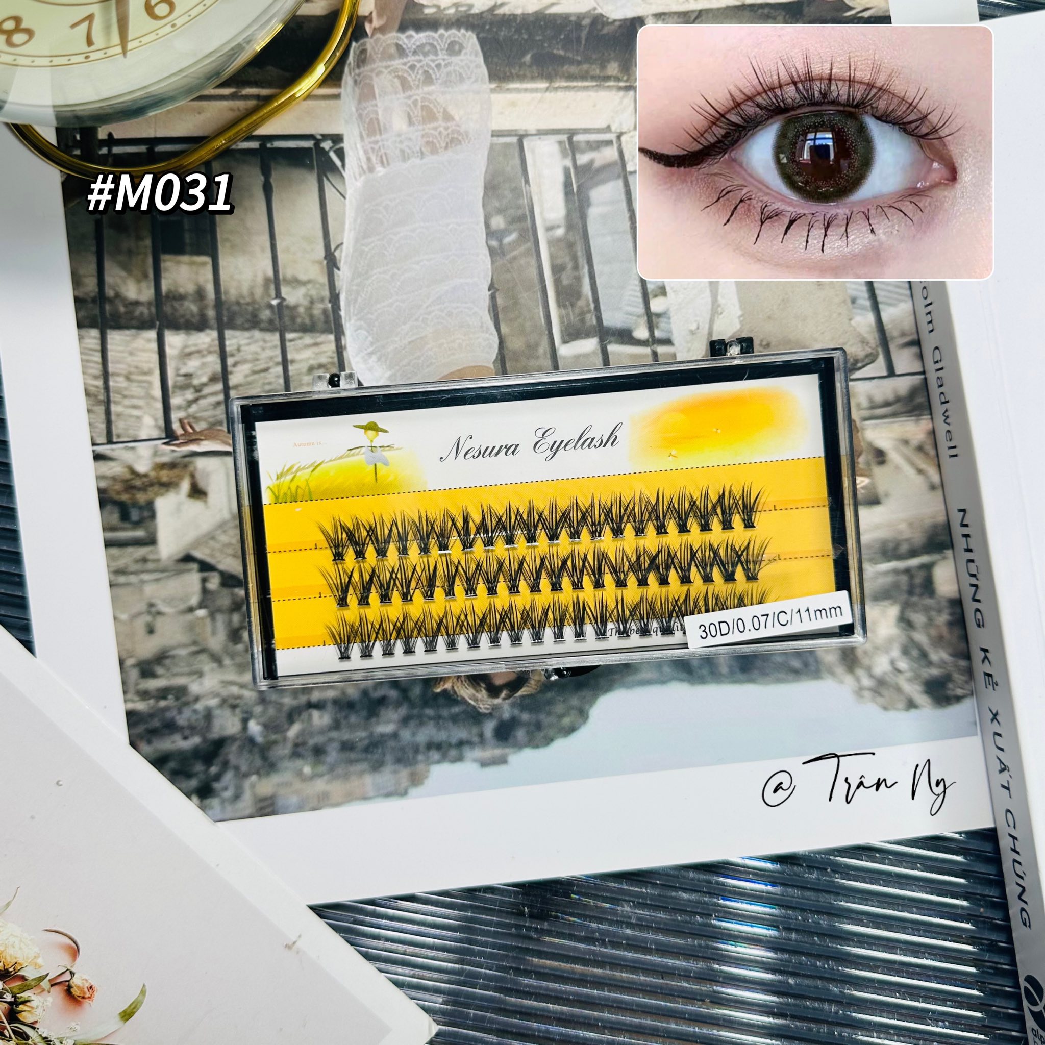 Mi chùm siêu dày 30D cong ít