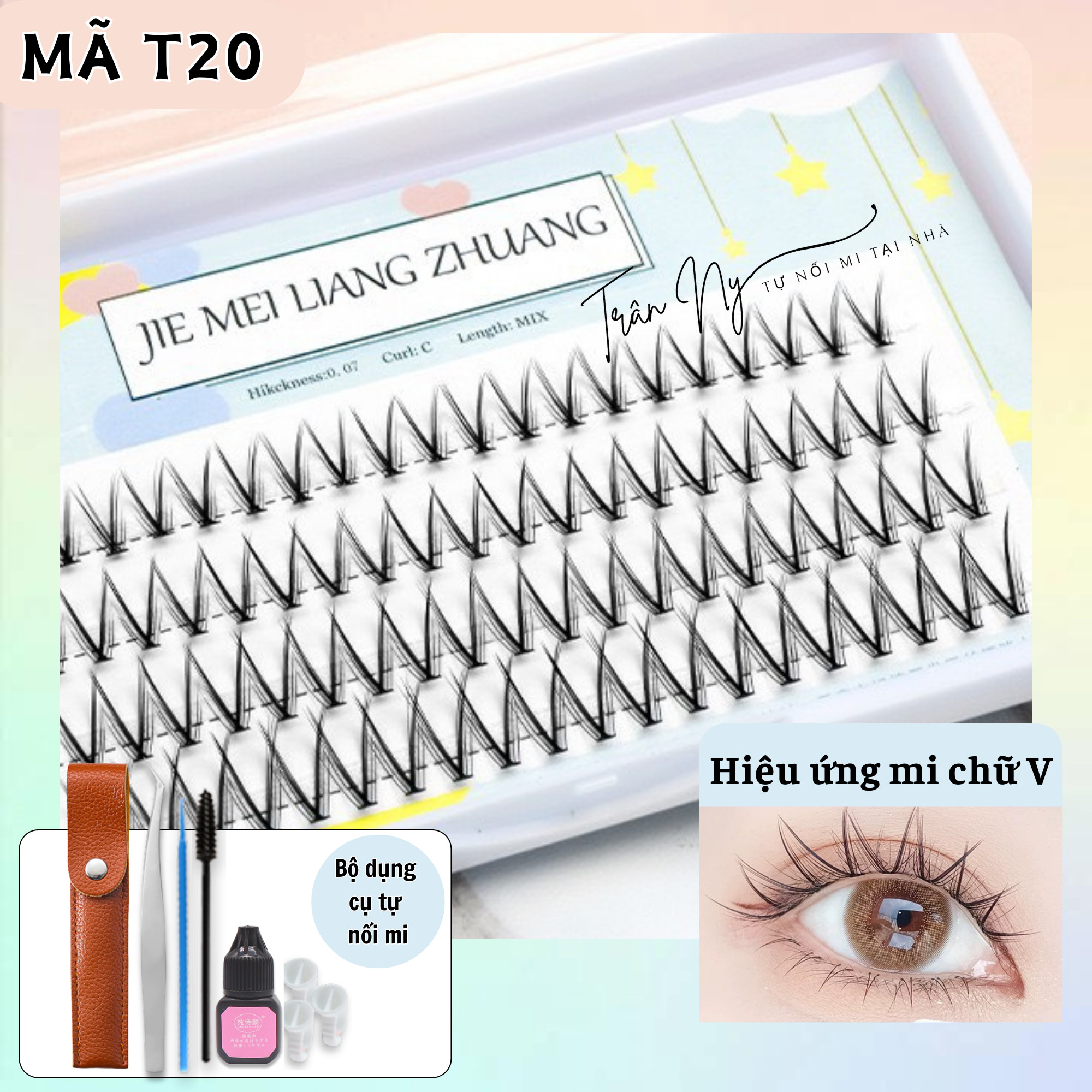 Combo mi chữ V