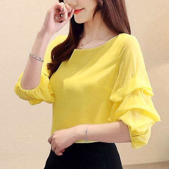 Áo kiểu nữ Quyên tay bồng nhún