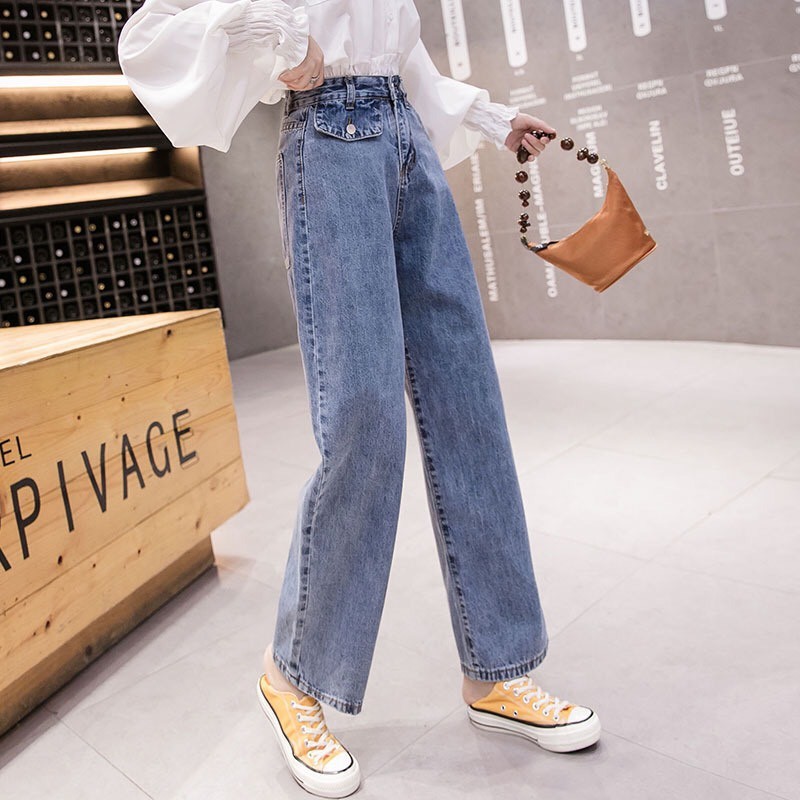 Quần Baggy Jeans Nữ Phong Cách