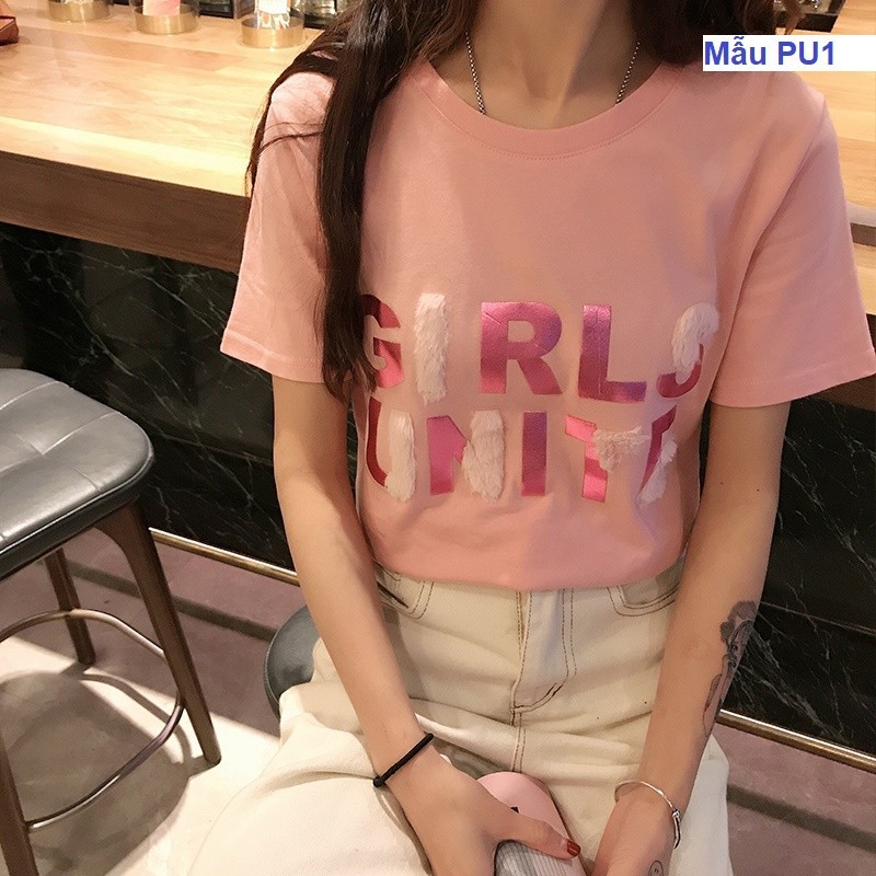 Áo phông nữ màu hồng