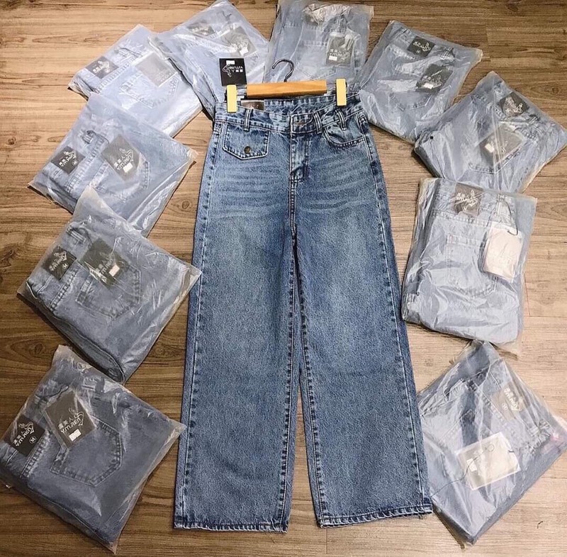 Quần Baggy Jeans Nữ Phong Cách