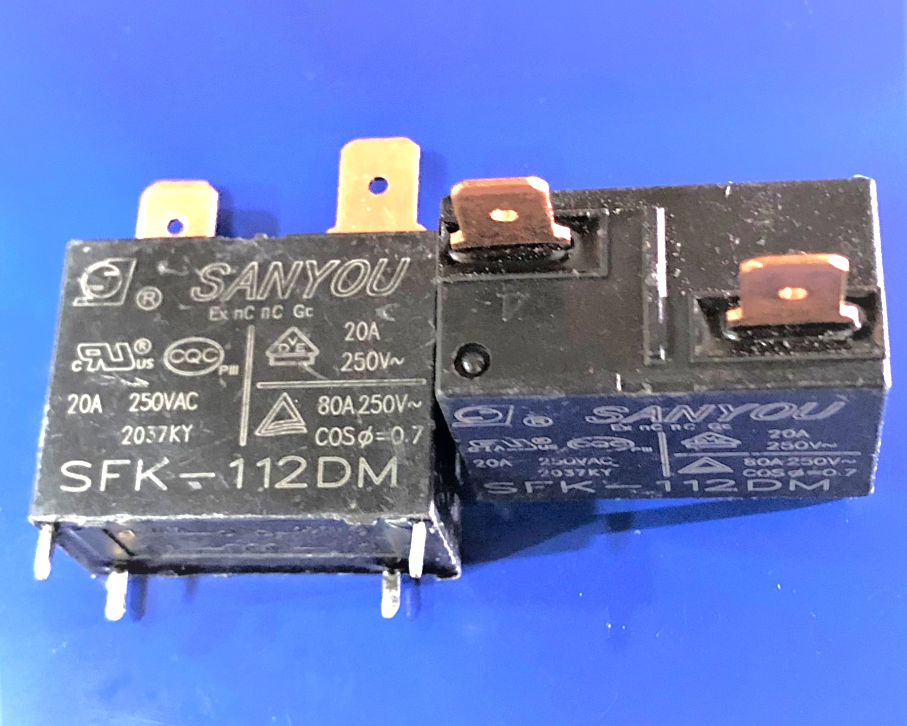 Relais SFK-112DM - Lot De 5, 20A 250V AC, 4 Broches - Pour Contrôle Industriel, Domotique - 7