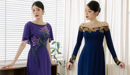 Giới thiệu 12 mẫu Áo Dài Trung Niên thiết kế cao cấp 2025