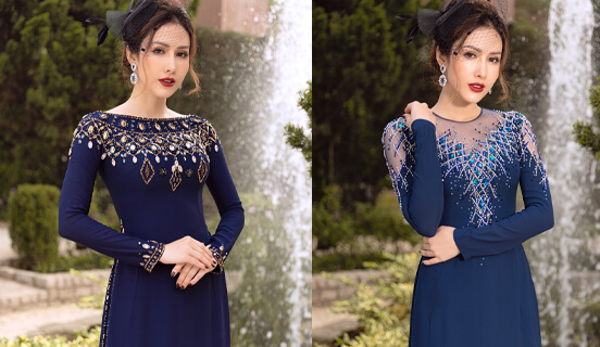 BST Áo dài trung niên 2022 cao cấp