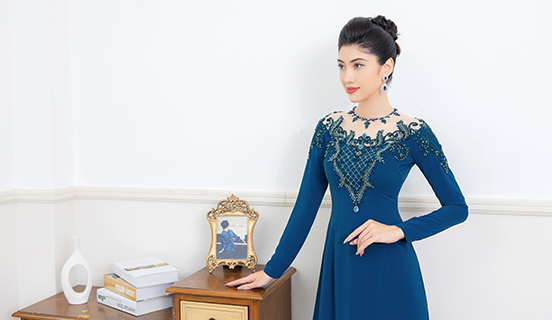 12 mẫu áo dài bà sui sang trọng hiện đại nhất 2023