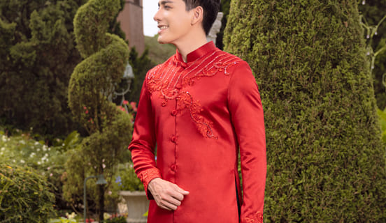 Custom made Men's ao dai