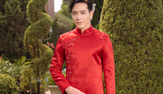 BST Áo dài nam cách tân sang trọng 2022