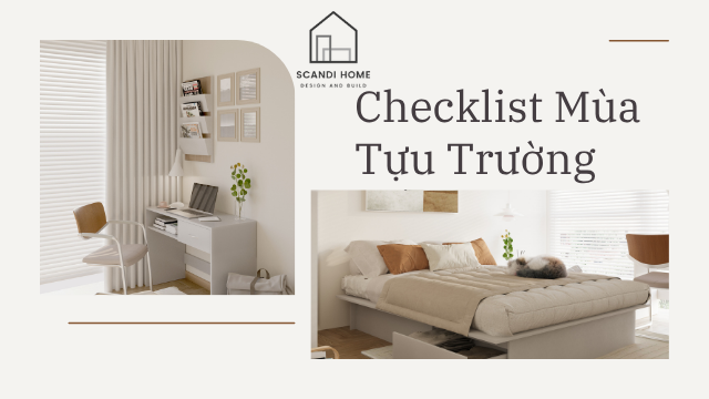 CHECKLIST MÙA TỰU TRƯỜNG -  SẴN SÀNG CHO NĂM HỌC MỚI MỘT CÁCH HOÀN HẢO