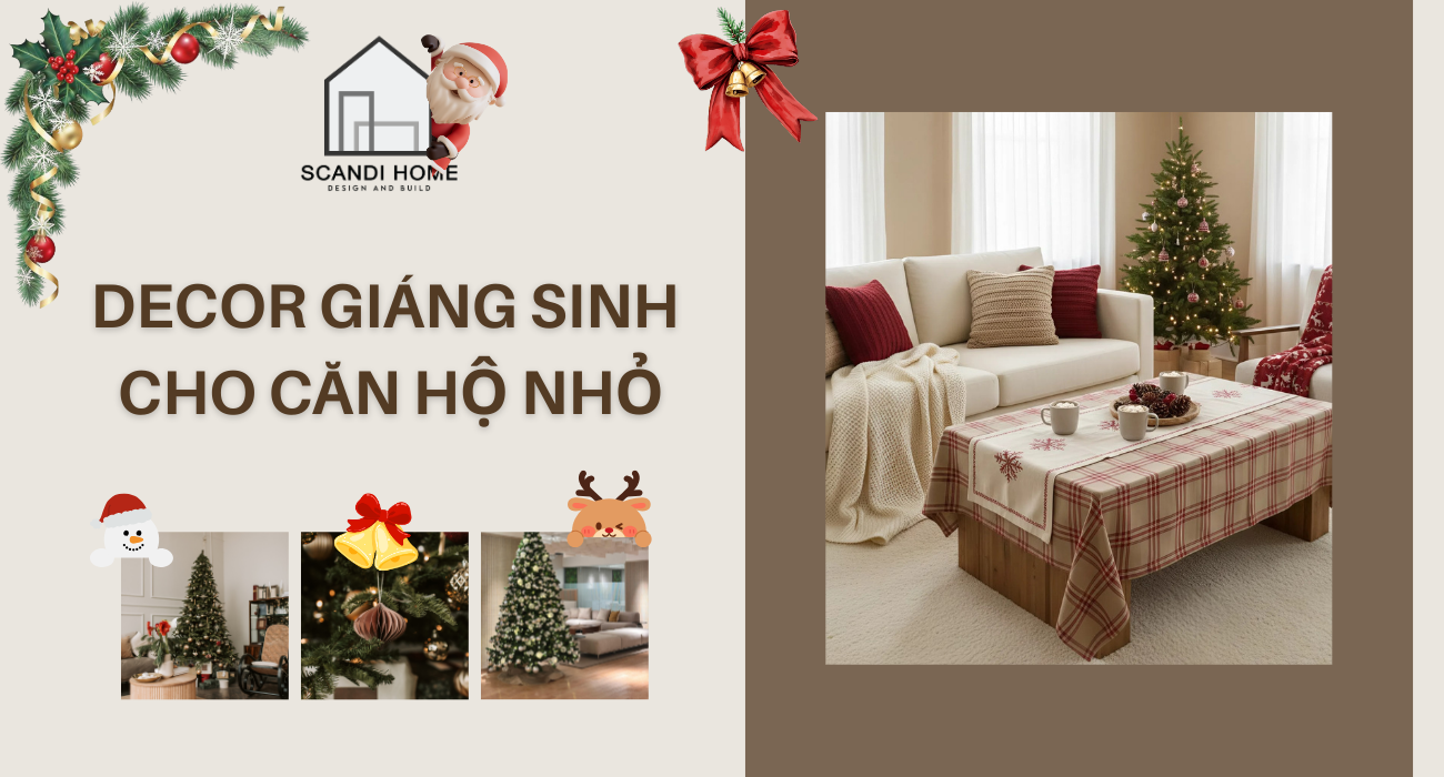 Decor Giáng sinh cho căn hộ nhỏ: Mẹo hay giúp không gian vẫn rộng và đẹp
