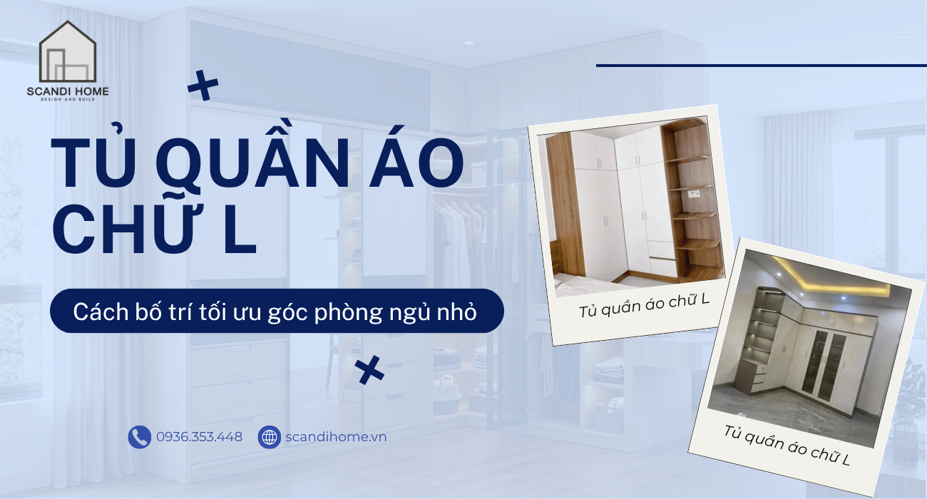 Tủ quần áo chữ L: Cách bố trí tối ưu góc phòng ngủ nhỏ