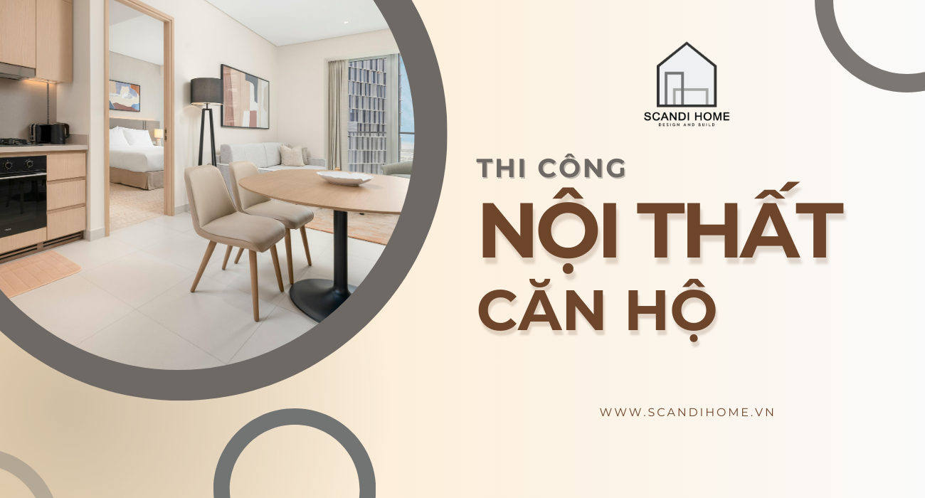 Thi công nội thất căn hộ trọn gói - Giải pháp tối ưu không gian sống