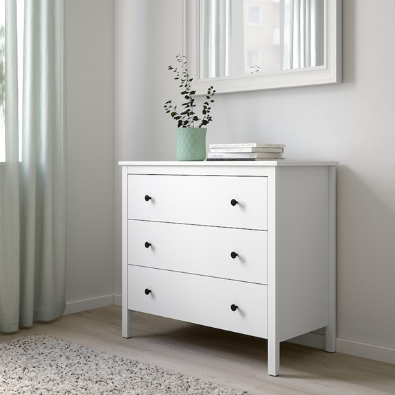 KOPY, Tủ lưu trữ tân cổ điển 3 ngăn kéo DRA_248, 90x46x83cm