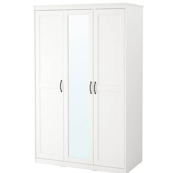 SENGE, Tủ quần áo tân cổ điển kèm gương WAR_036, 122x60x190cm