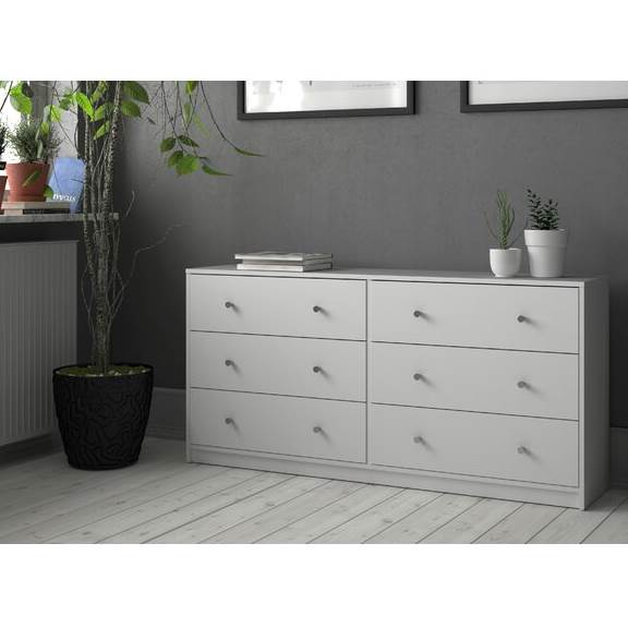 GUILF, Tủ lưu trữ đồ dùng hiện đại 3 tầng 6 ngăn kéo DRA_115, 143x35x68cm