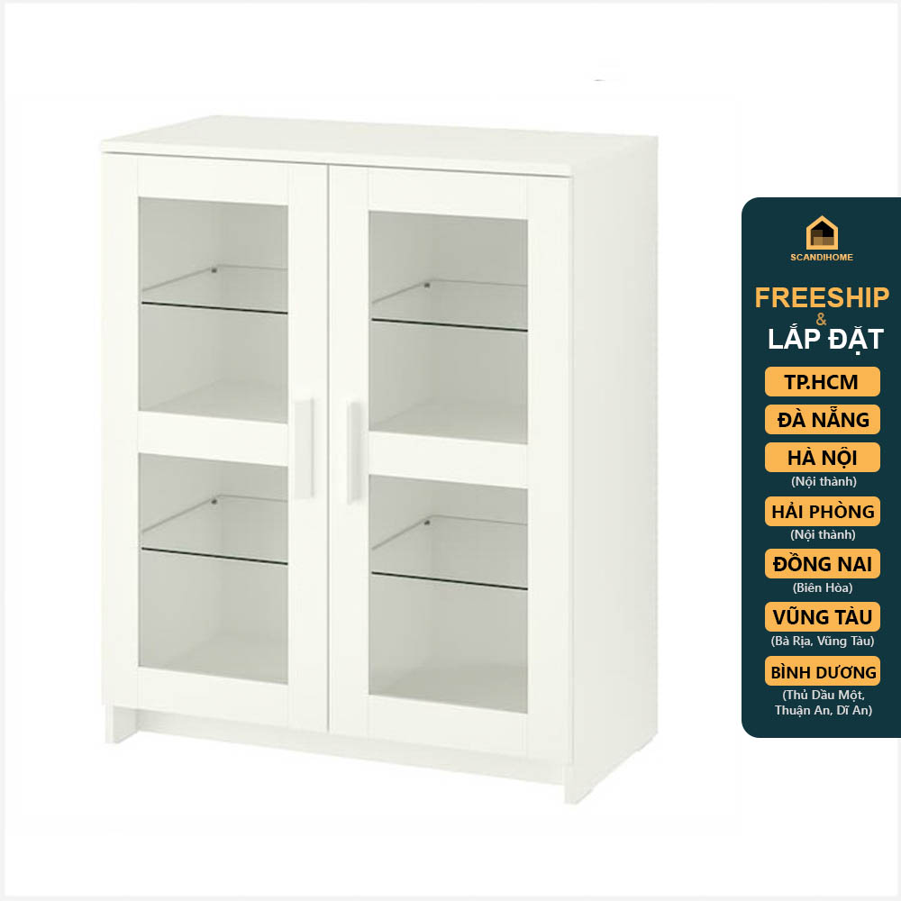 KALUA, Kệ trưng bày 4 tầng cửa kính STO_069, 78x41x95cm