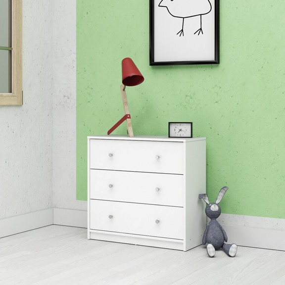 GUILF, Tủ lưu trữ đồ dùng hiện đại 3 ngăn DRA_110, 72x35x68cm