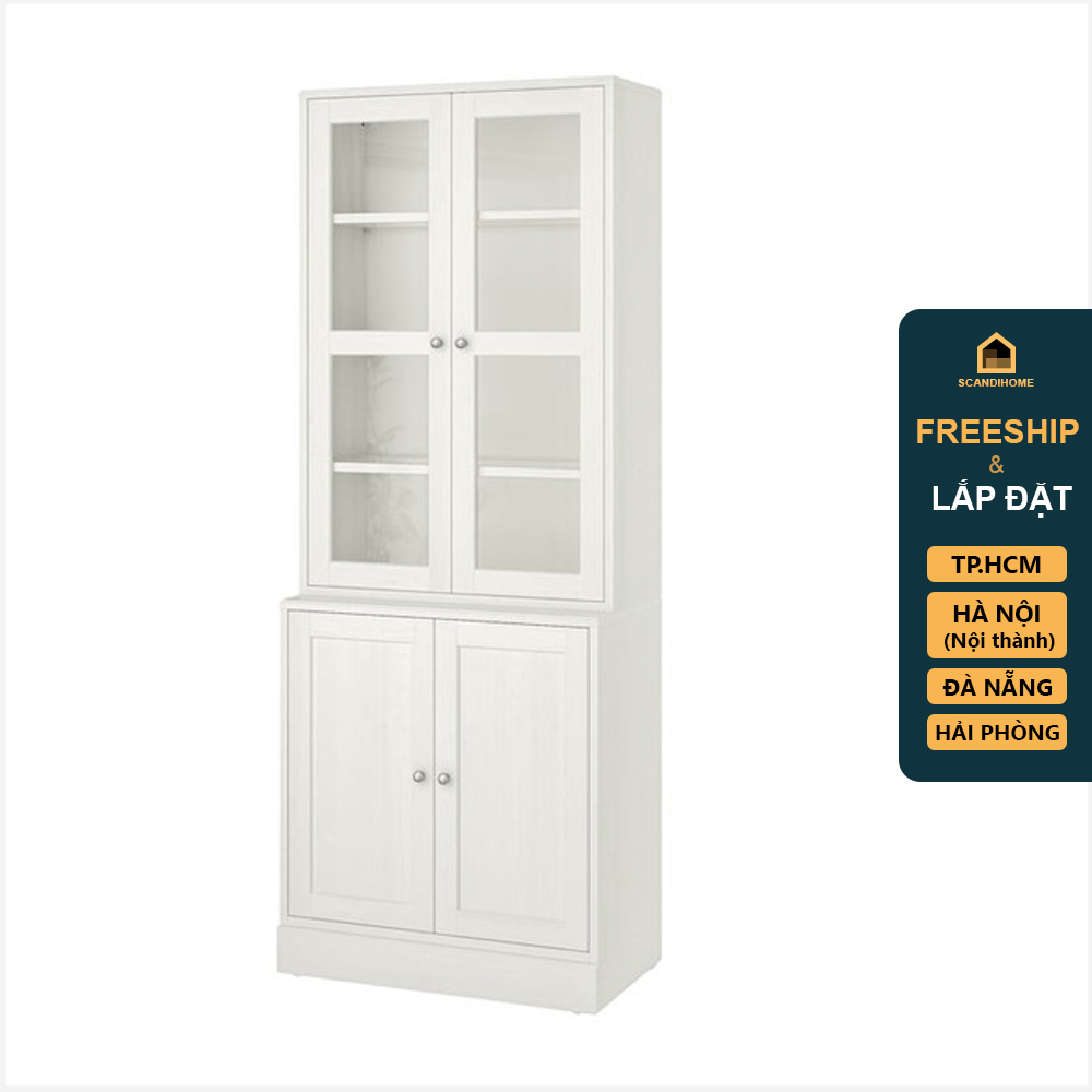 BODO, Tủ trưng bày đồ dùng cửa kính SHE_069, 81x47x212cm